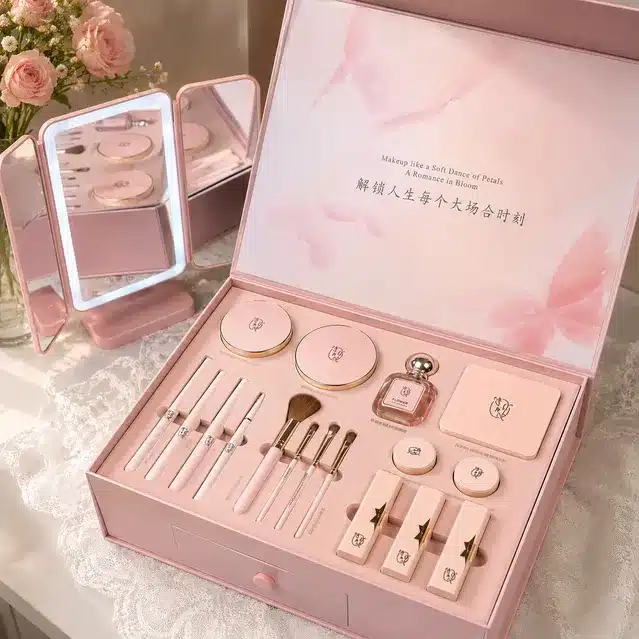 Luxury Pink Beauty Makeup Gift Box Set
